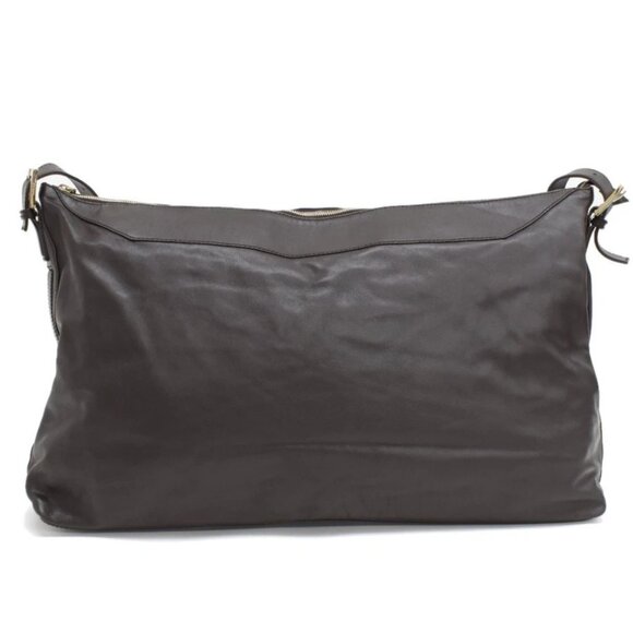 👜 Gucci Leather Weekender Messenger Bag XL Crossbody Travel Tote - Picture 6 of 13